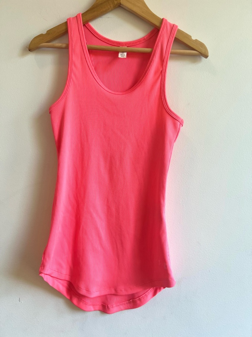 Under Armour Bright Pink Ribbed Tank Top
